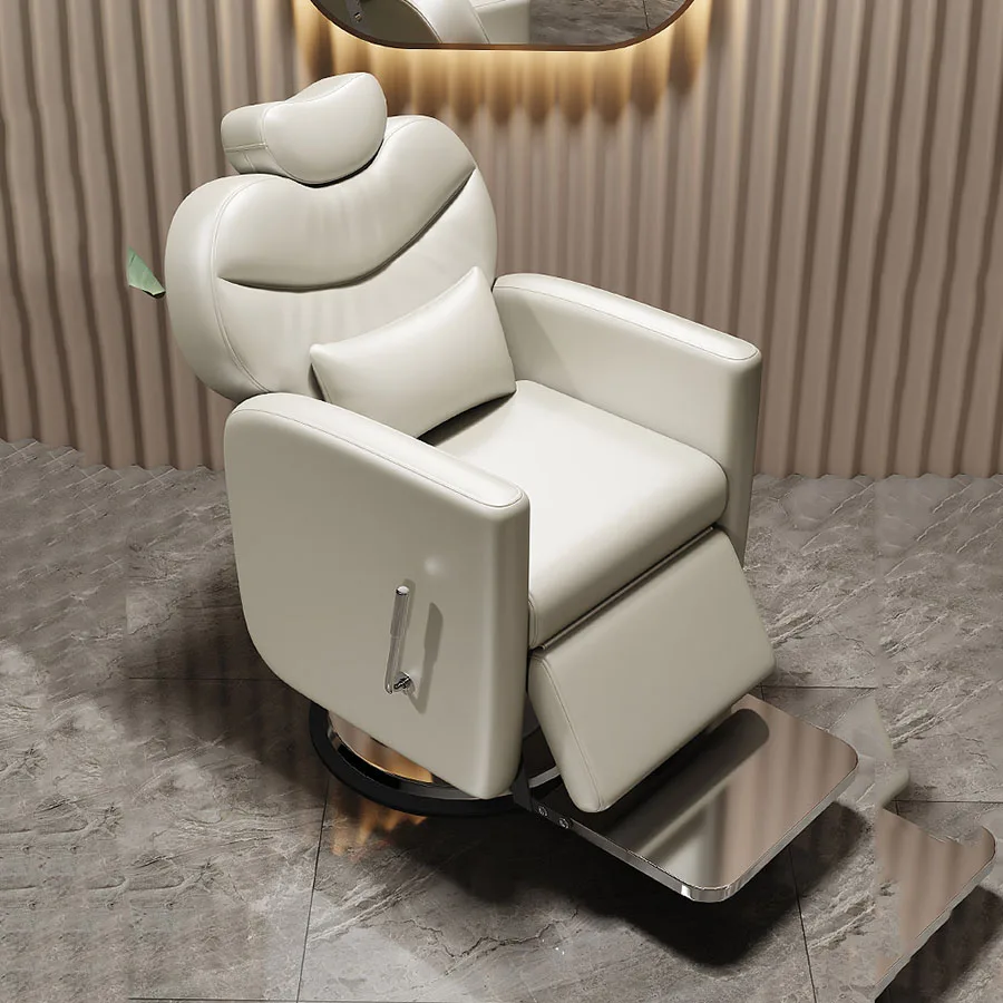 

Hydrolic Barber Chair Silver Tool Portable Professional Barber Chair Mobile Luxury Seat Salon Memory Foam Chaise Salon Furniture