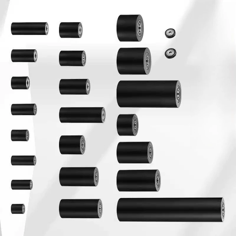 Suitable for Black Nylon Bearings Roller Guides Glued Custom Pulleys Mechanical Equipment Plastic Wheels Push and Position