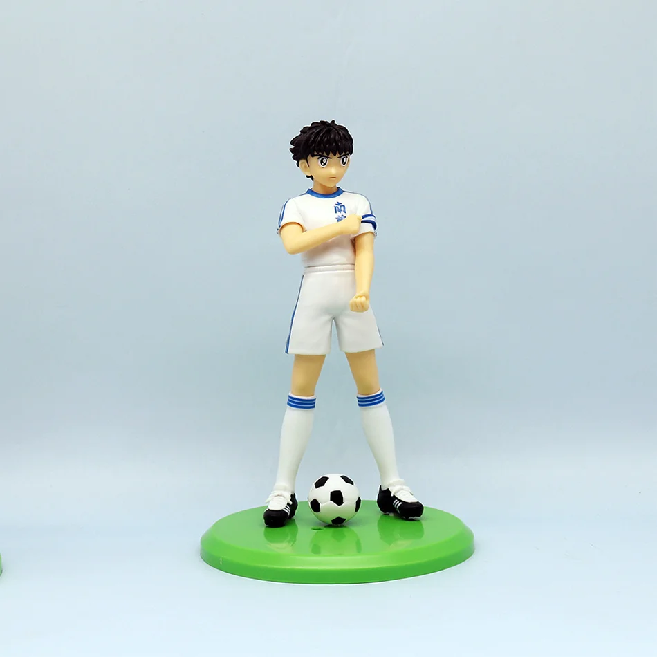 NEW 21cm Captain Tsubasa Anime Figure Ozora Tsubasa Action Figures Hyuuga Kojirou Wakabayashi Genzou Collection Model Toys