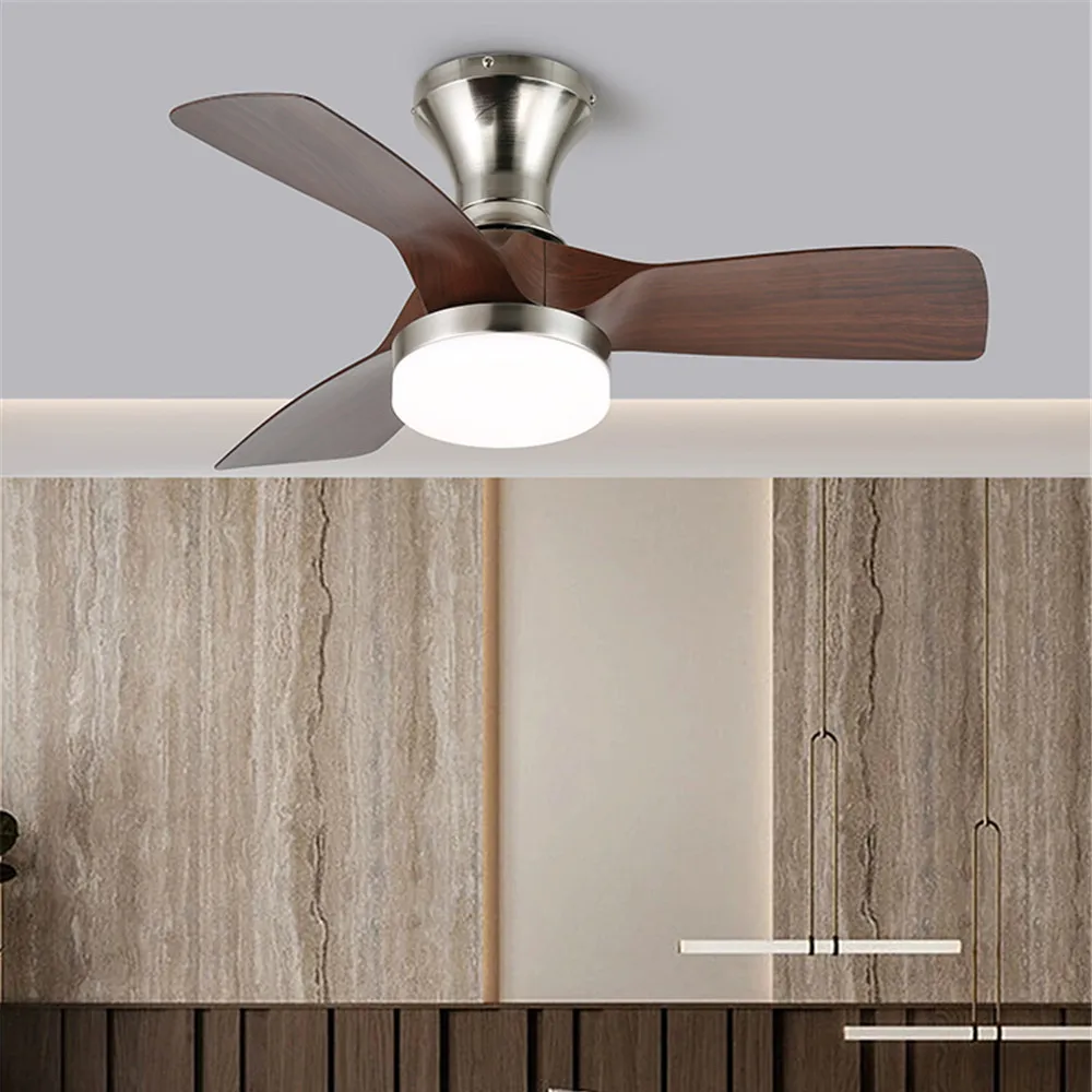 

Nordic Modern LED Ceiling Fan Light Luxury Living Room Restaurant Bedroom Hotel Ceiling Fan Light Remote Electric Fan Lights