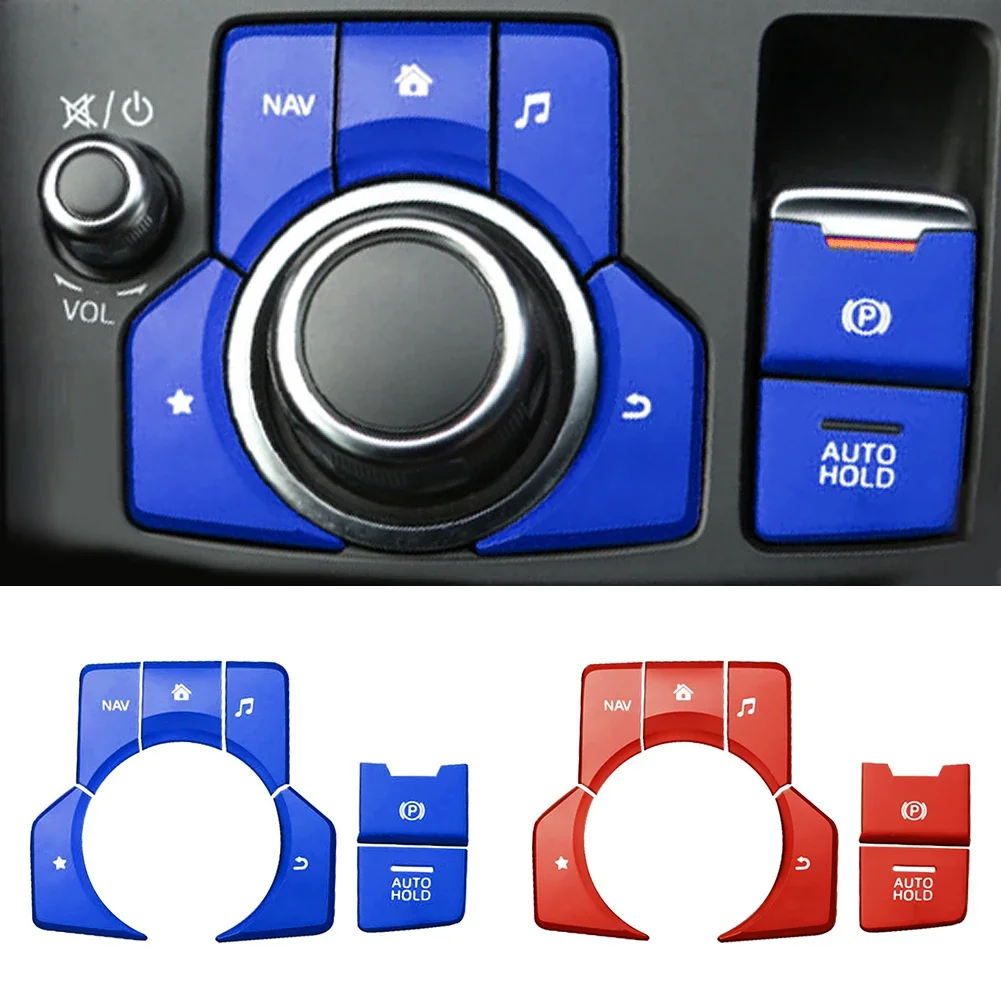 

2/7 шт. алюминиевый электронный стояночный тормоз, крышка кнопки автоматической парковки для Mazda3 ATENZA CX-5 CX-4 CX-8, режим правого привода