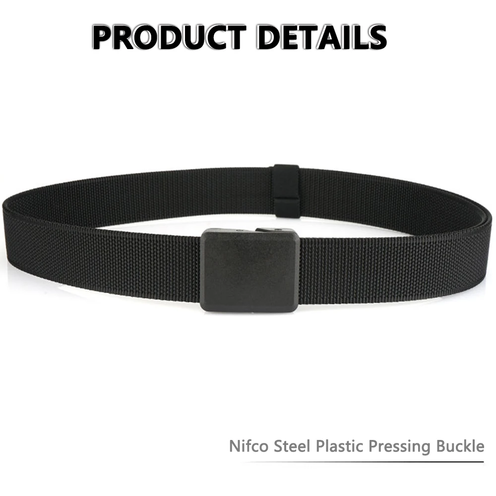 TUSHI Neuer elastischer Gürtel für Herren ohne Metall, Schnellverschluss, Nylon-Schnalle, weiche Faser, Unisex, Stretch-Gürtel, Wandern, Angeln, Sportgürtel – Detail 7