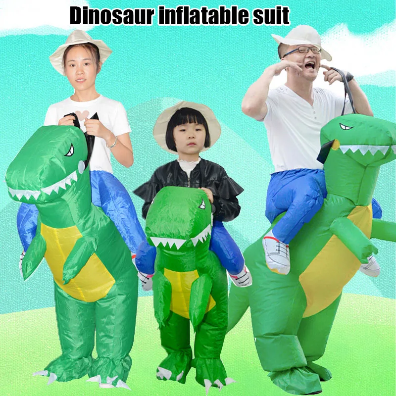 2022 New Ride On Dinosaur Costume Inflatable Blow Up Suit Fancy Cosplay For Halloween Party Cosplay Halloween Party Interesting