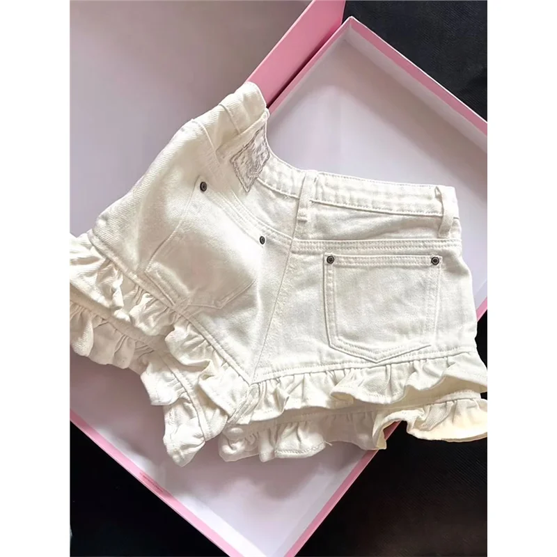 

Высокая талия, утягивающие кружевные джинсы с цветочным принтом, женские летние новые горячие брюки, сексуальный дизайн для девочек, цвет хаки, повседневные широкие брюки...