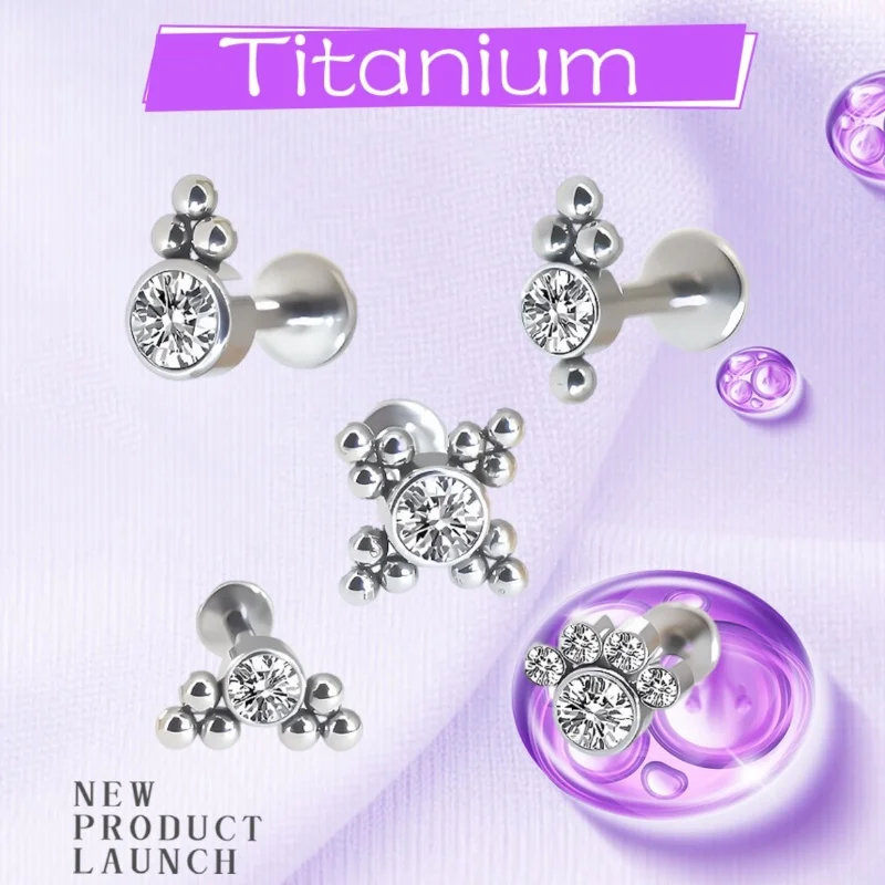5 Pcs Titanium Nose…