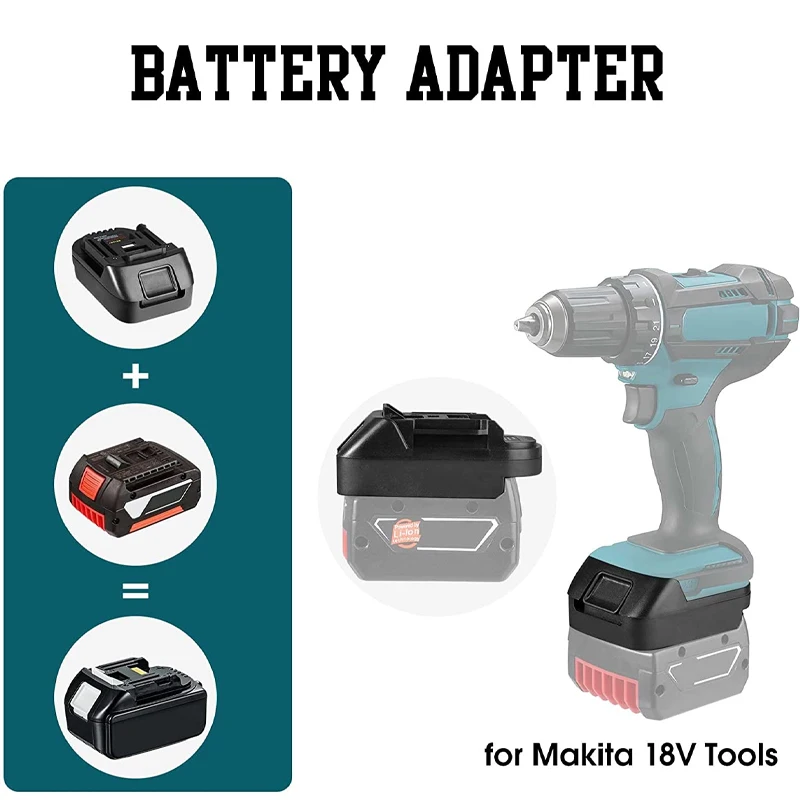 ZWINCKY-Adaptador de batería para Herramientas Eléctricas Bosch, convertidor BS18MT de 18V a Makita, con USB para Makita de 18V, BAT618 BAT609G