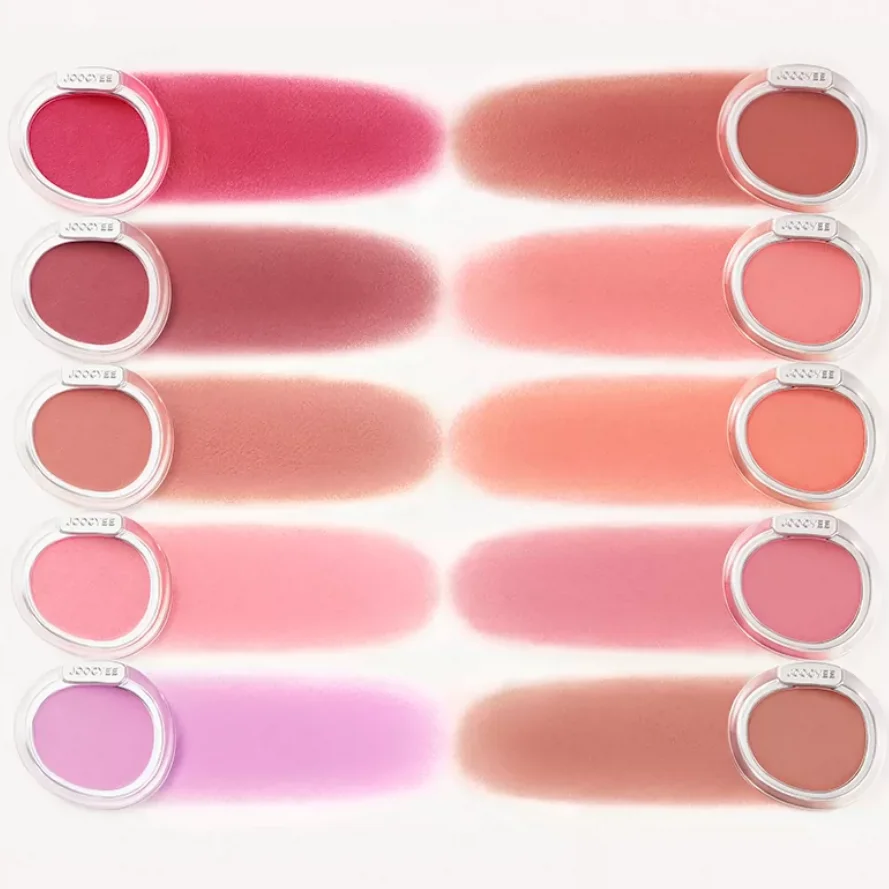JOOCYEE Blusher Cream Expansive Brightening & Mood-Enhancing Shade,Velvet Soft-Focus Finish,Multi-Use Cheek, Lip & Eye Tint