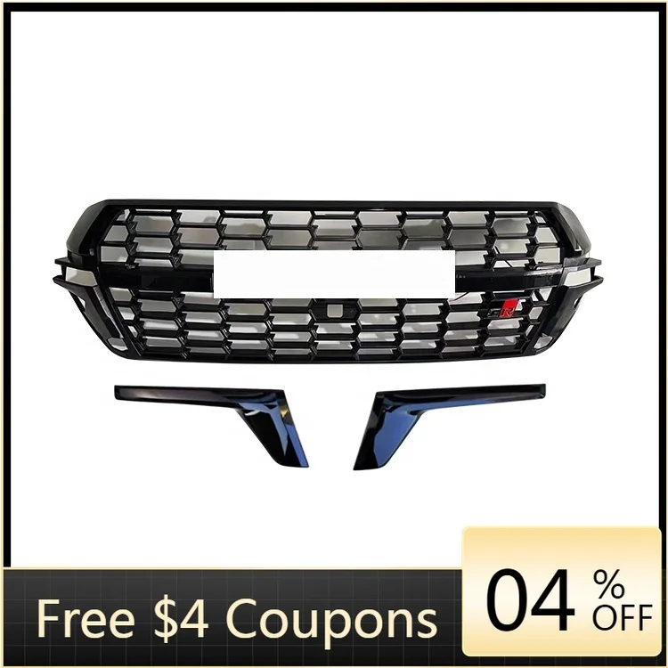 

High quality hot selling2016-2020 for ToyotaS for Land Cruiser 200 Front Bumper Grills & LED Grill Lights GR Style ABS Kit New C