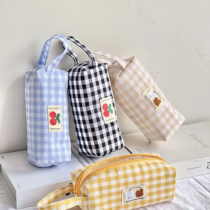 

Mini Pencil Pouch Ins Simplicity Creative Cute Pen Bag 2024 New Korean Fashion Stationery Storage Bag Kawaii Student Supplies