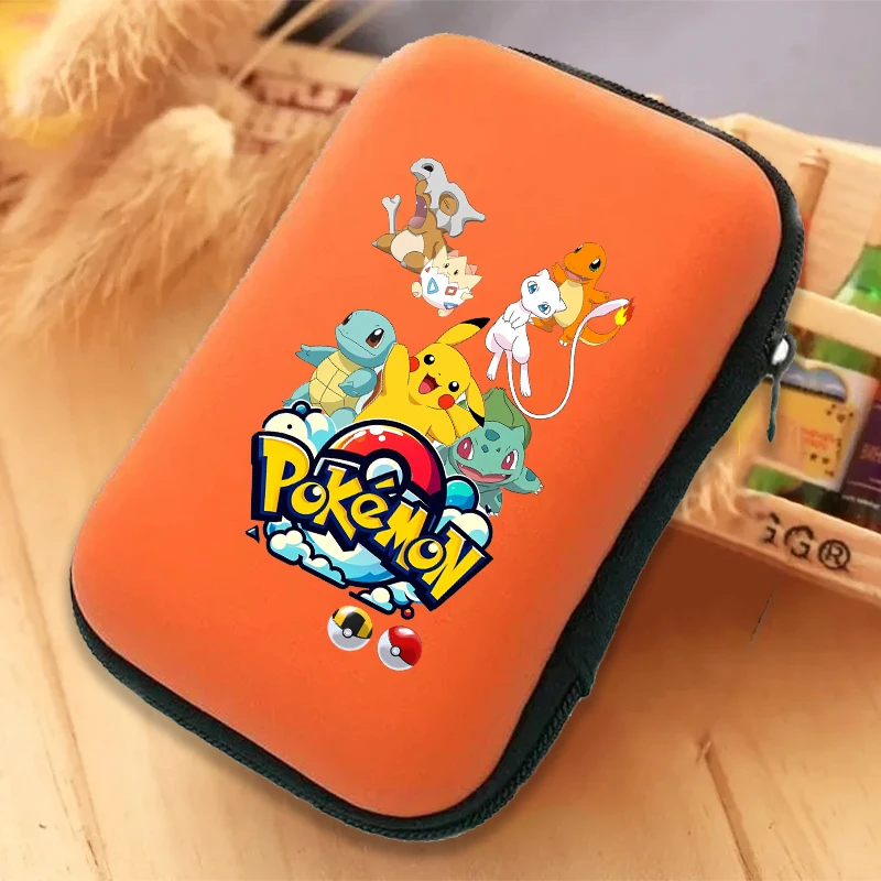 Pokemon Travel Charger Case Anime Pikachu Earphone Zipper Storage Bag Portable Outdoor Charging Cable Carrying Organizer