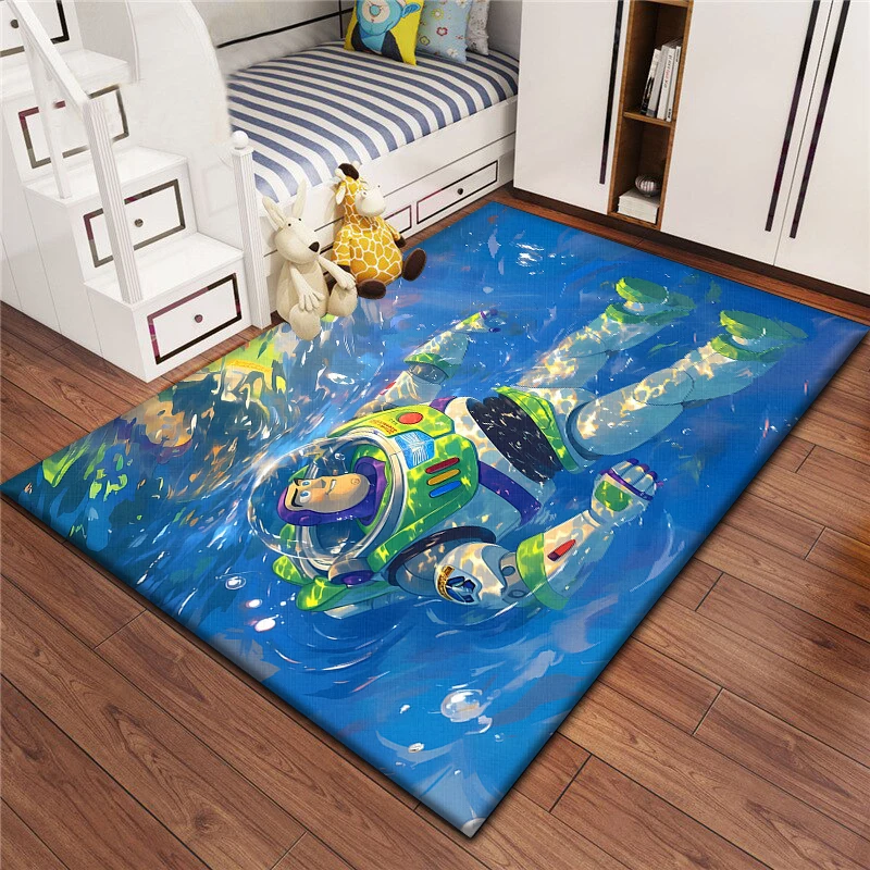 Buzz Lightyear The hottest anime cartoon Carpet, Living room Bedroom floor mat Kitchen mat Bedroom Mat,bedroom  birthday gift