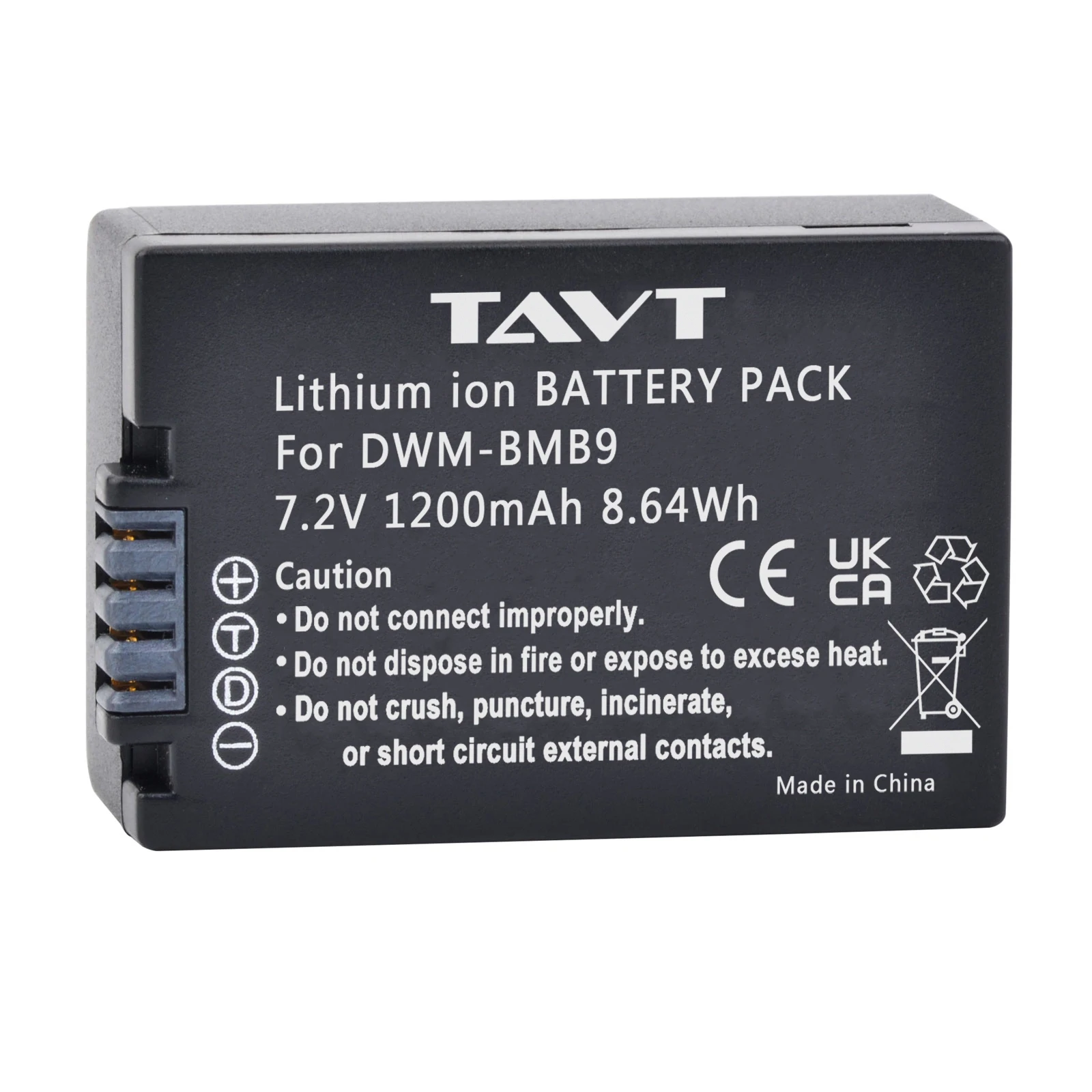 1200mAh Battery And Charger For Panasonic Lumix