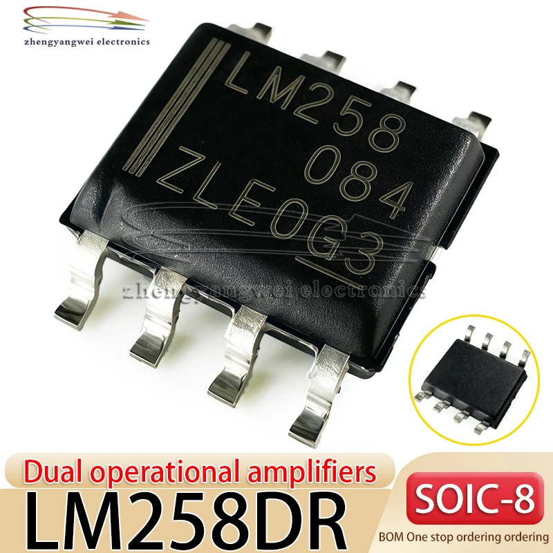 

20PCS LM258DR SOIC-8 LM258 Universal Dual Operational Amplifier IC Chip