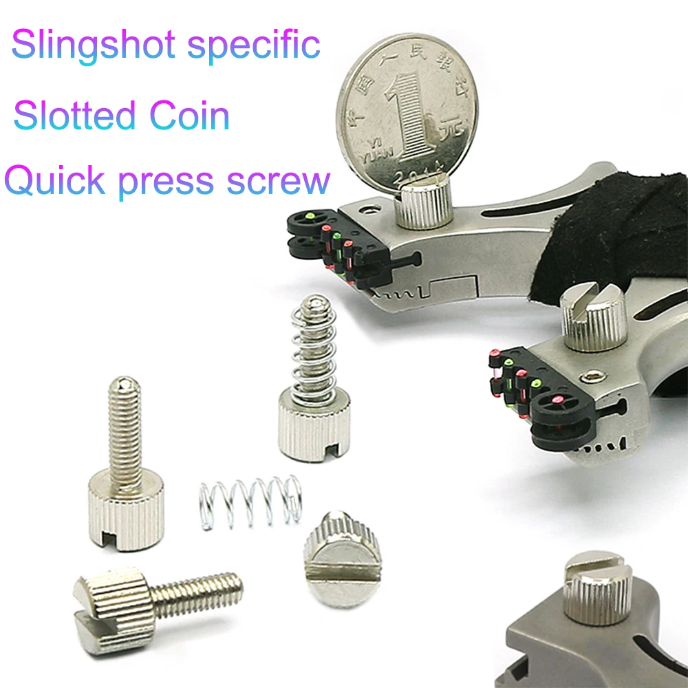 5-50Pcs M4 Slotted Cap Head Screw Column Round Cheese Head Thumb Screw Bolt for Slingshot Length 8 10 12 14 16 20mm