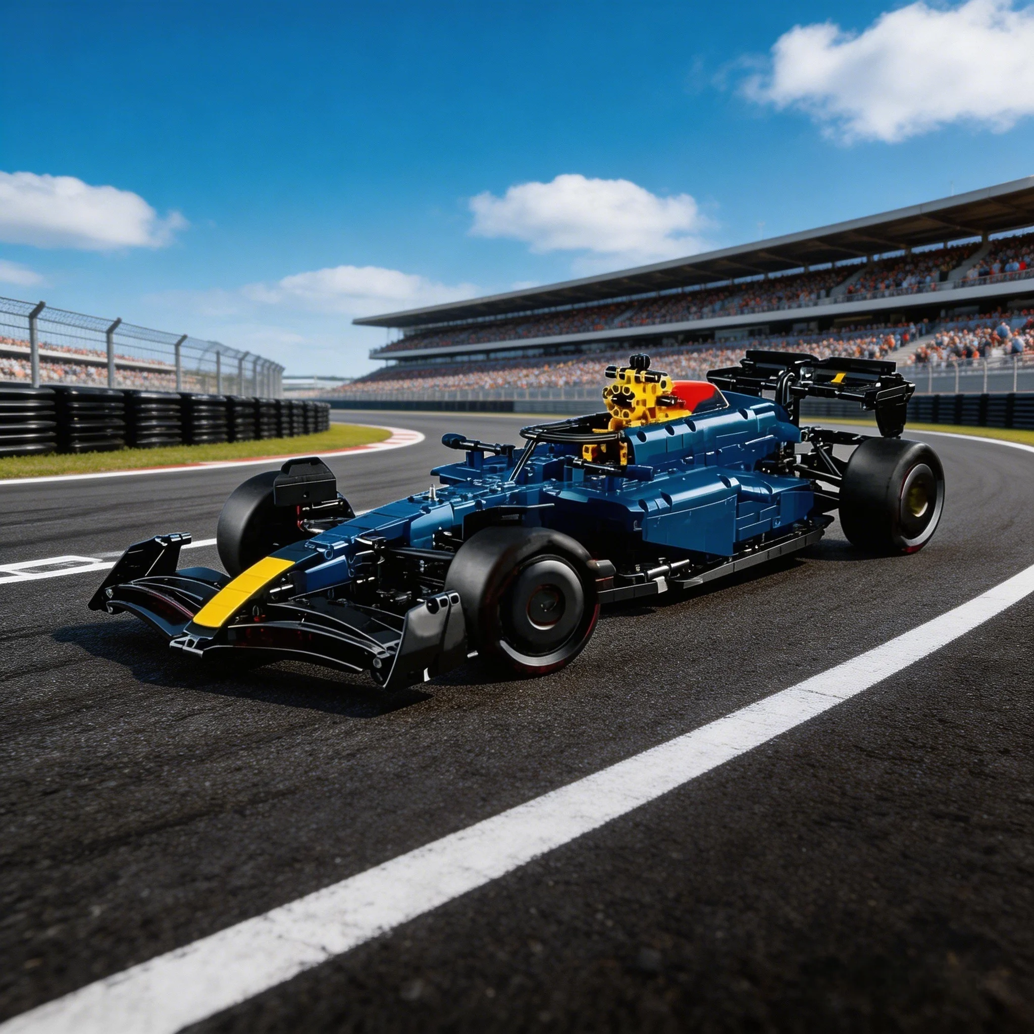 

Новый набор для сборки гоночного автомобиля, строительные блоки, функциональная модель для взрослых, украшение для автомобиля на день рождения, праздничный подарок