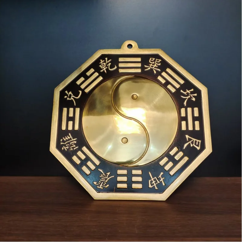 

Wholesale Brass Eight Trigrams Mirror Large Black Coated Thickened Eight Trigrams Mirror Convex Mirror Concave Mirror Large Tai