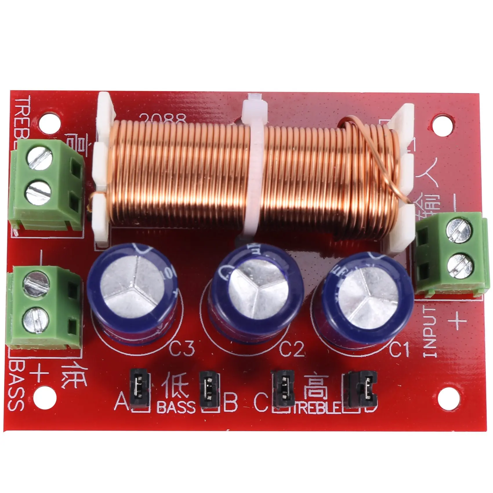 L67A Pro 2 uds 400W altavoz cruzado 2 vías ajuste de Audio Tweeter altavoces bajos filtro divisor de frecuencia para 2-16Ohm