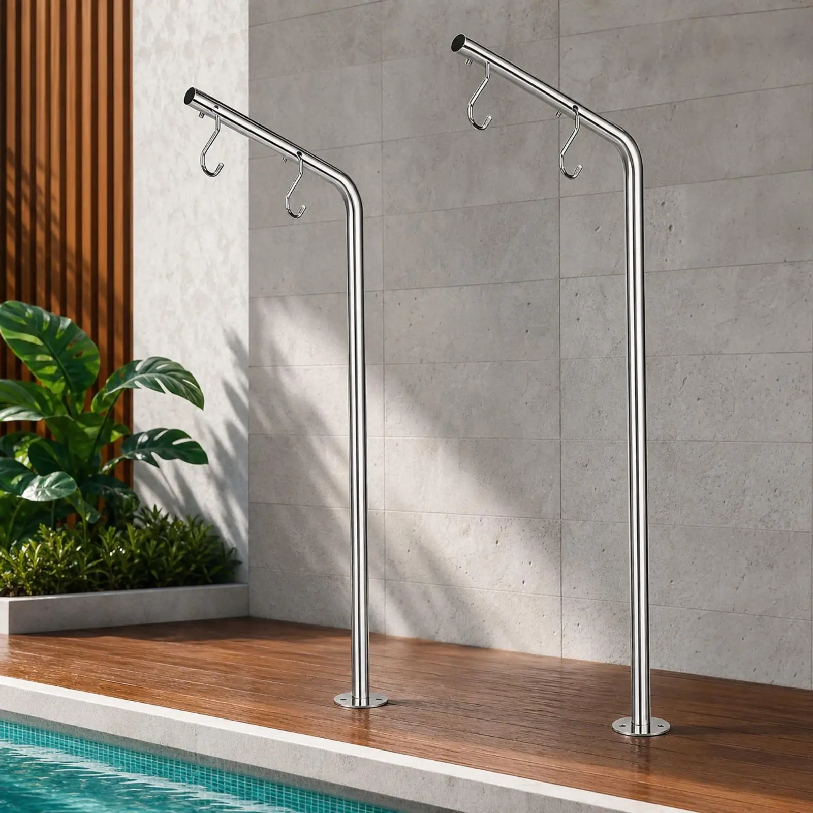 Polishing Motor Stand with Hooks | Stainless Steel Construction, Stable Fixed Installation, Grinding Motor Stand with Hooks, for