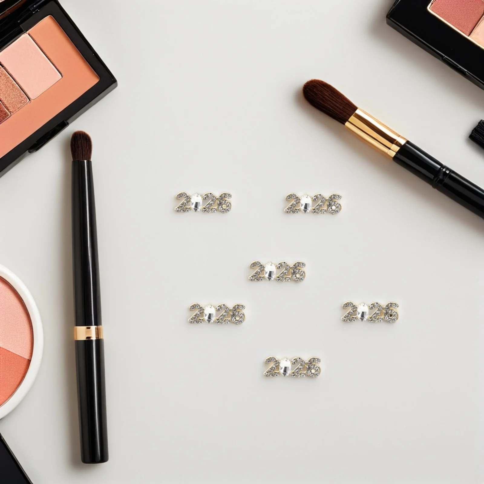 

20pcs Alloy Number Rhinestones Art Charms Silver Crystal Gems For Nail Decorations Manicure Jewelry Nail Accessories Rhinestones