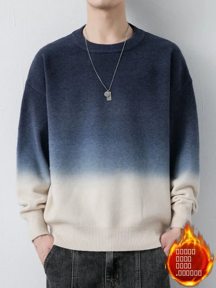 

Мужской утепленный свитшот с круглым вырезом и флисовой подкладкой, осенне-зимний, новый, повседневный, свободного кроя, с длинным рукавом, Olive Brothers