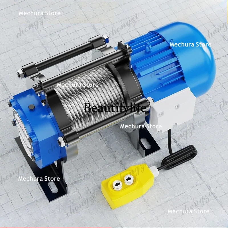 

A81 1T 2T Electric Hoist Winch 220V/380V Portable Lifting Machine Small Construction Crane Home Use with Remote Control