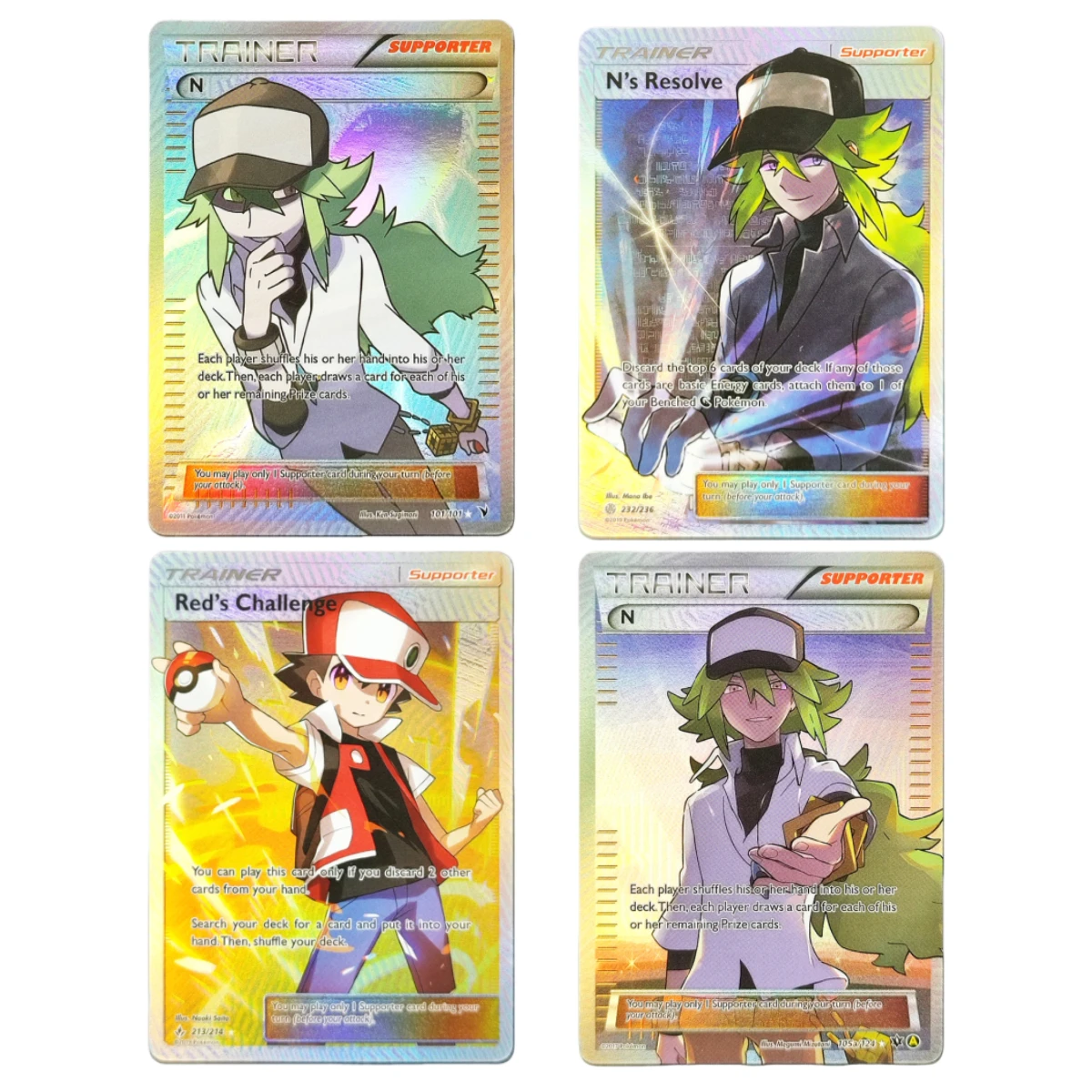 مجموعة بطاقات هولو لمدرب بوكيمون TCG الإنجليزي DIY - Lillie Synthia N والمزيد من الشخصيات المشهورة، بطاقات الألعاب القابلة للجمع #3