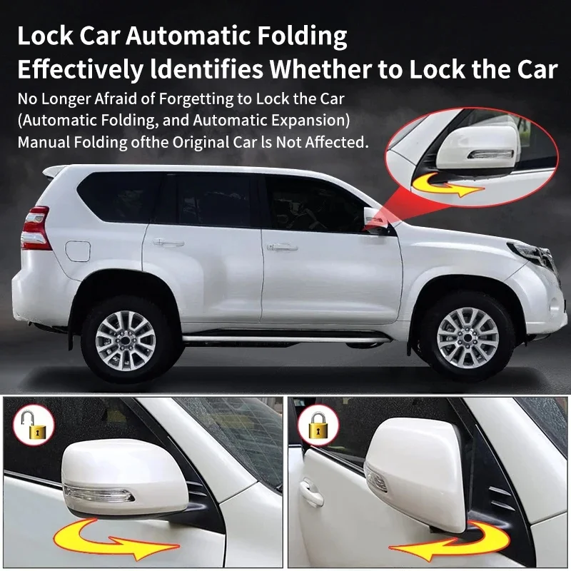 OBD Control Module for Toyota Land Cruiser LC150 2010-2017, Auto Window Close, Door Lock & Rearview Mirror Fold Car Mod Parts