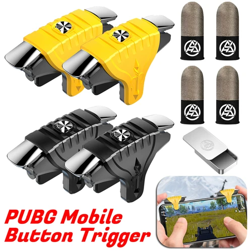 Imagen 1 del producto Piezas de juego de máquina electrónica F01 1 par de plástico PUBG gatillo móvil teléfono Gamepad controlador tirador de juegos