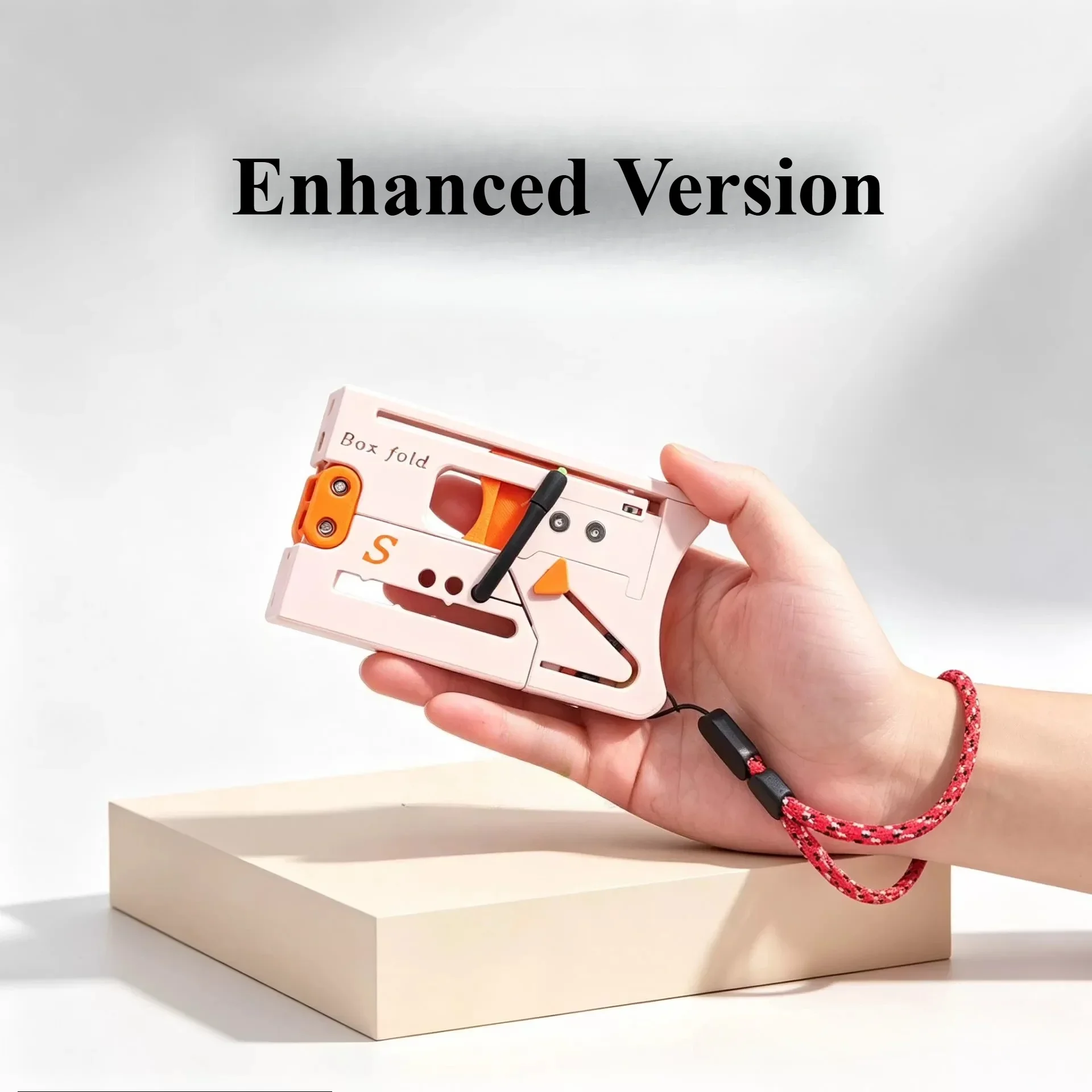 New enhanced version quick pack rubber band magic box card folding large magazine pocket life card outdoor