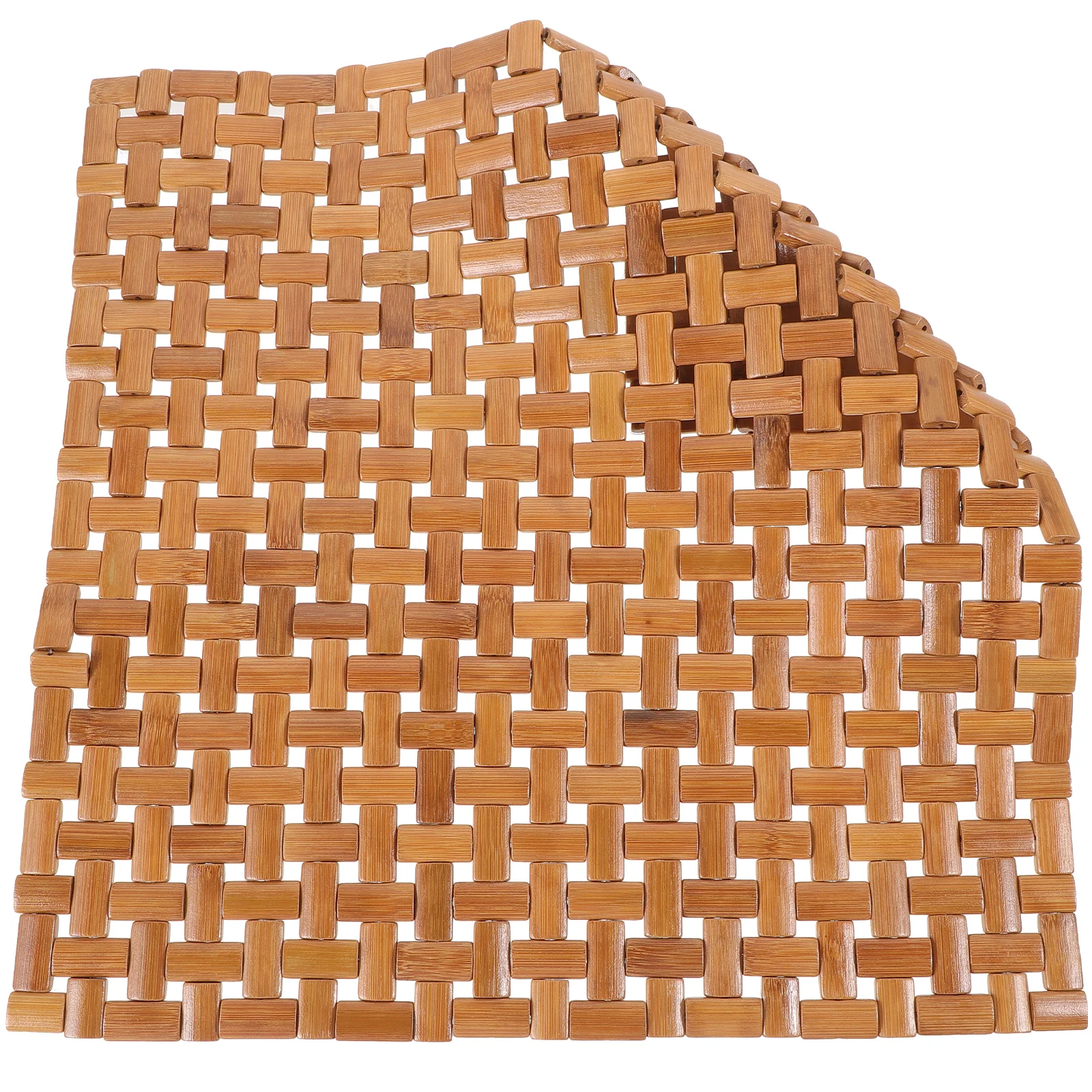 

Bamboo Seat Carbonized H woven Square Cool Outdoor Dining Chair Cushions Seat Pad Summer Outdoor Chair Pad Cool Mat Bedroom