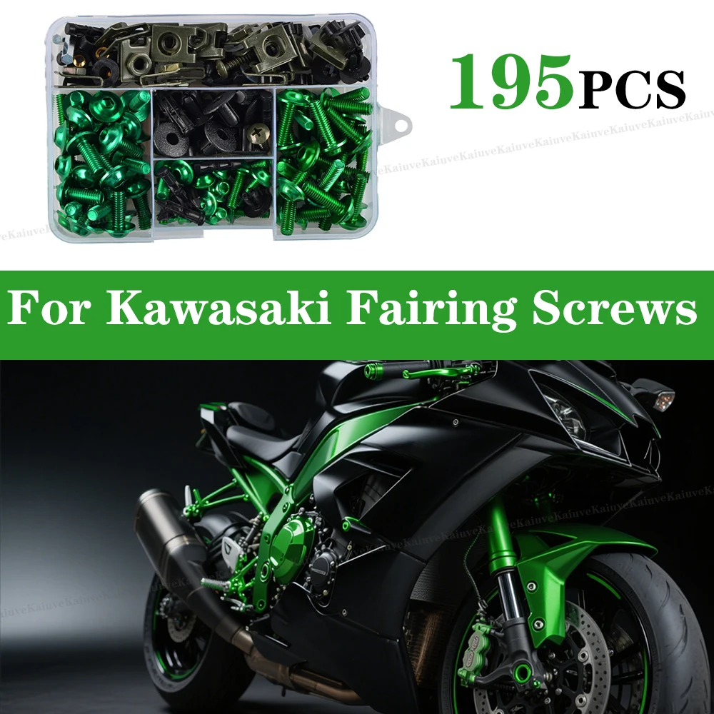 

Болты обтекателя ветрового стекла мотоцикла, комплект крепежных винтов для Kawasaki ZX6 ZX7 ZX9 ZX10 ZX12 ZX14 Z1000 Z900 Z800 Z750 Z650