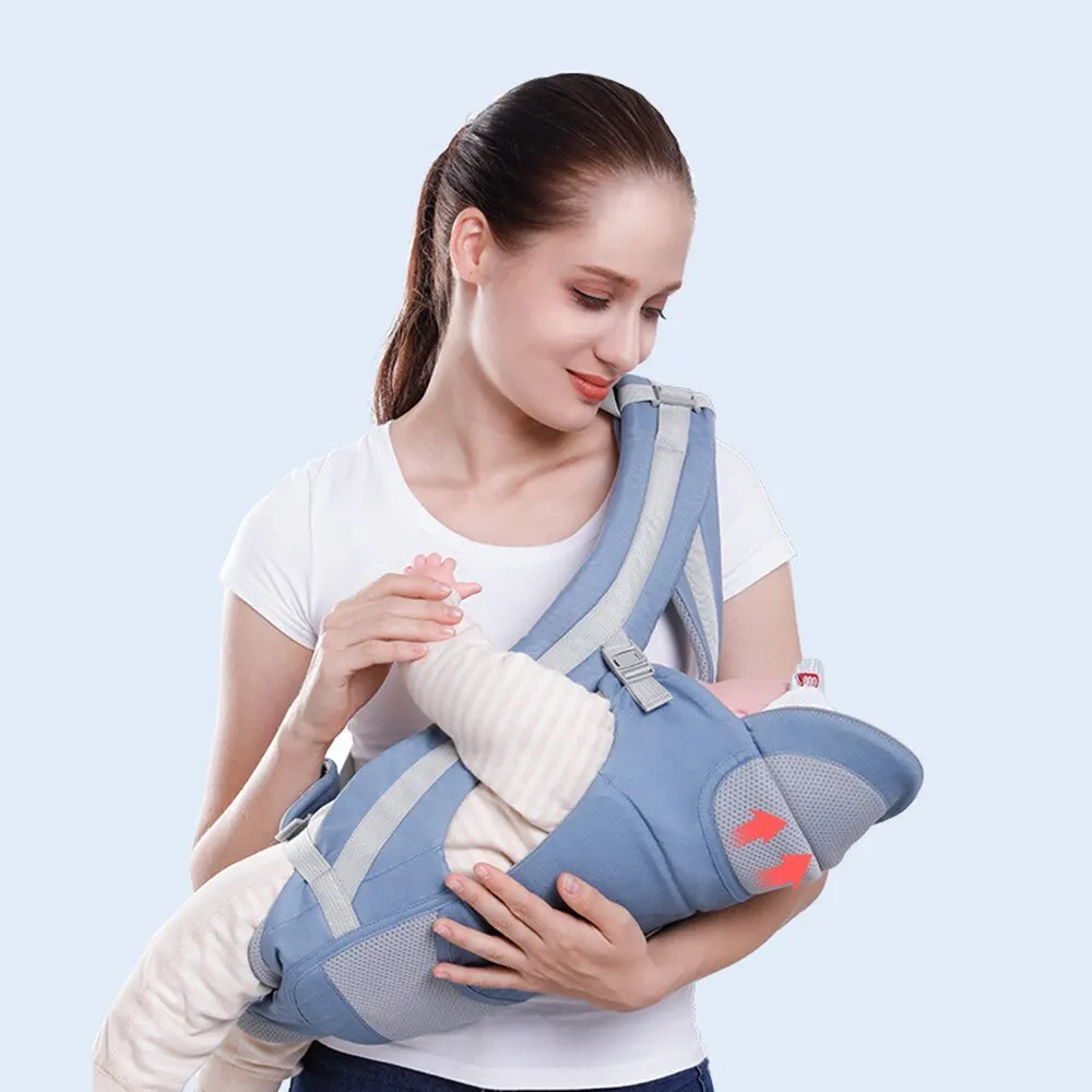 100% Coton Ergonomique Bébé Porte Sac À Dos Détachable Bébé Hipseat Transporteur Avant Face Amovible Siège Bébé Wrap Sling