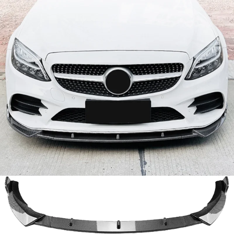 

Car front spoiler bumper lip diffuser spoiler Mercedes-Benz C-class W205C205S205AMG2019-2021 lower blade separator