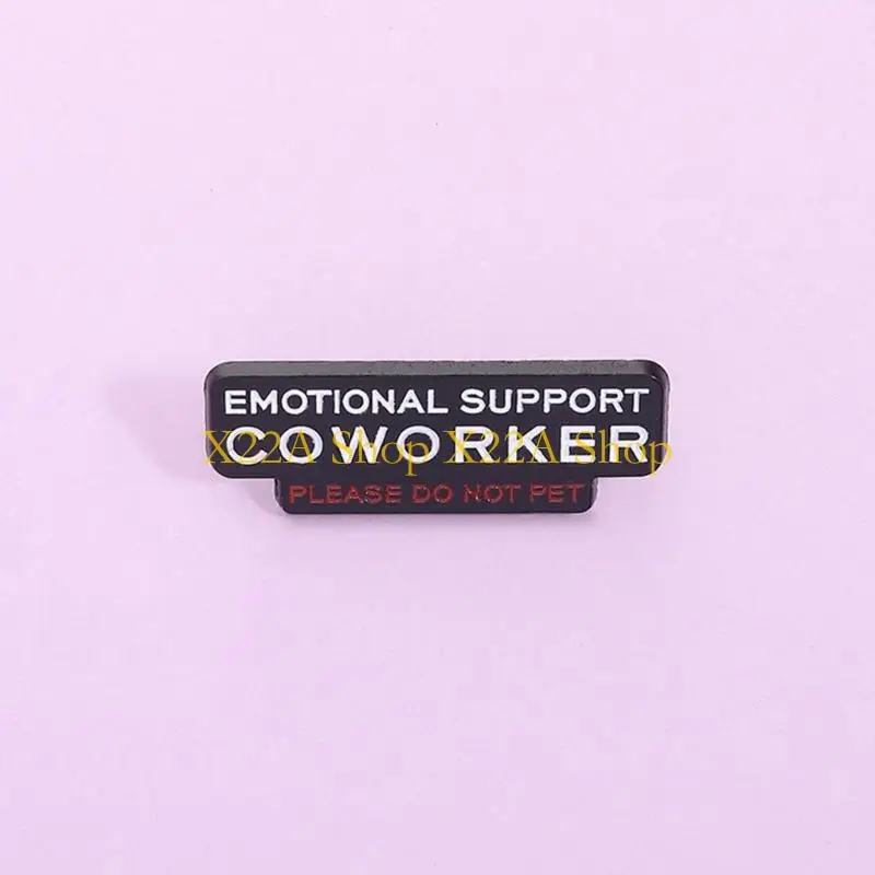 Unique 10Pc Creative Office Conversation Starter Brooch Hands Off My Emotion Metal Pin