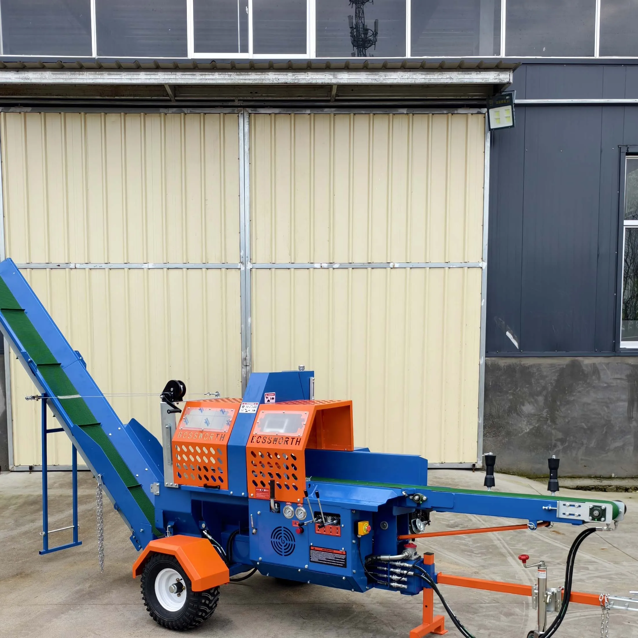 Customized Agricultural Machinery Equipment Wood Log Cutting Machine Firewood Processor Wood Processor