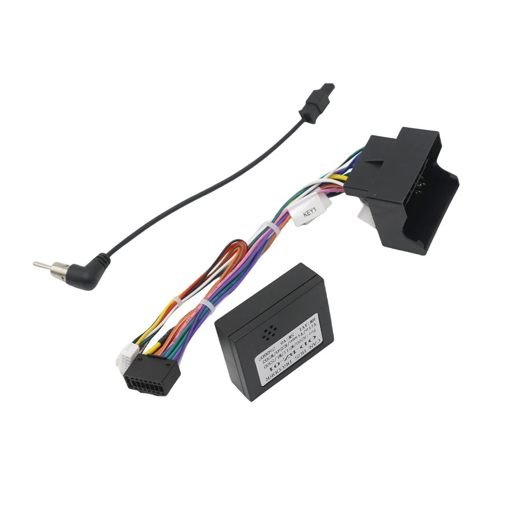 Quadlock 16 Pin Wiring Harness Adapter CANBUS Decoder for Mercedes Benz E Class W211 Connector Car Android Head Unit Wire Cable view 5
