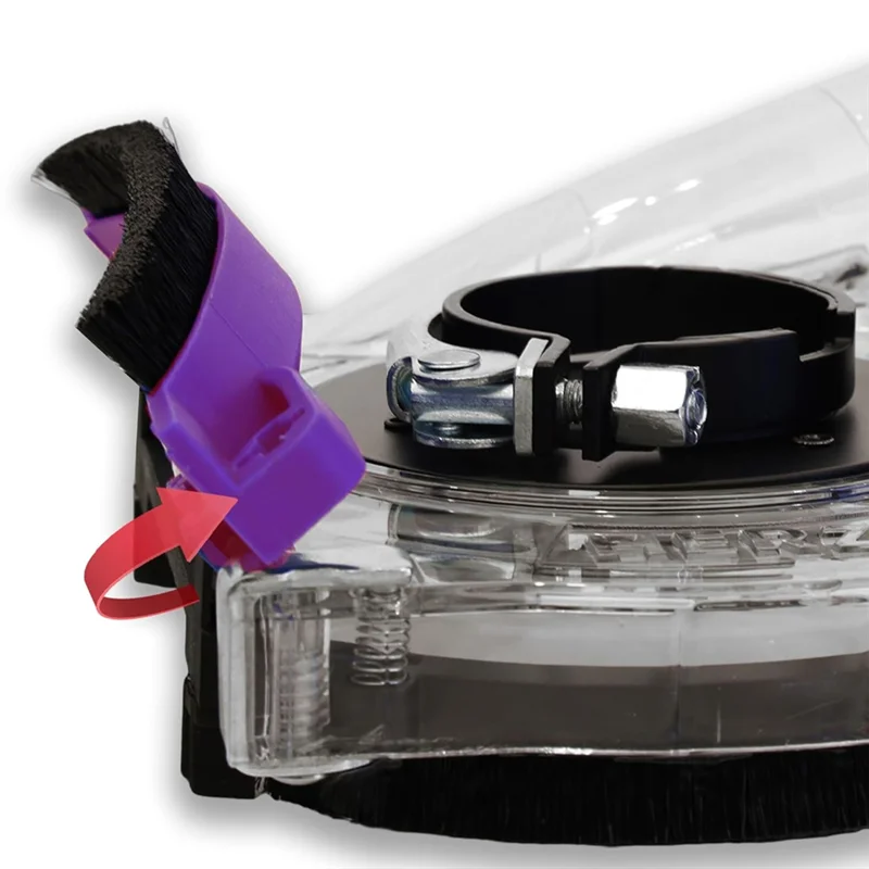 

HRBAJ-Пылезащитный кожух для угловой шлифовальной машины 5 дюймов и 4-1/2 дюйма, универсальный кожух для поверхностного шлифования, прозрачный поликарбонат