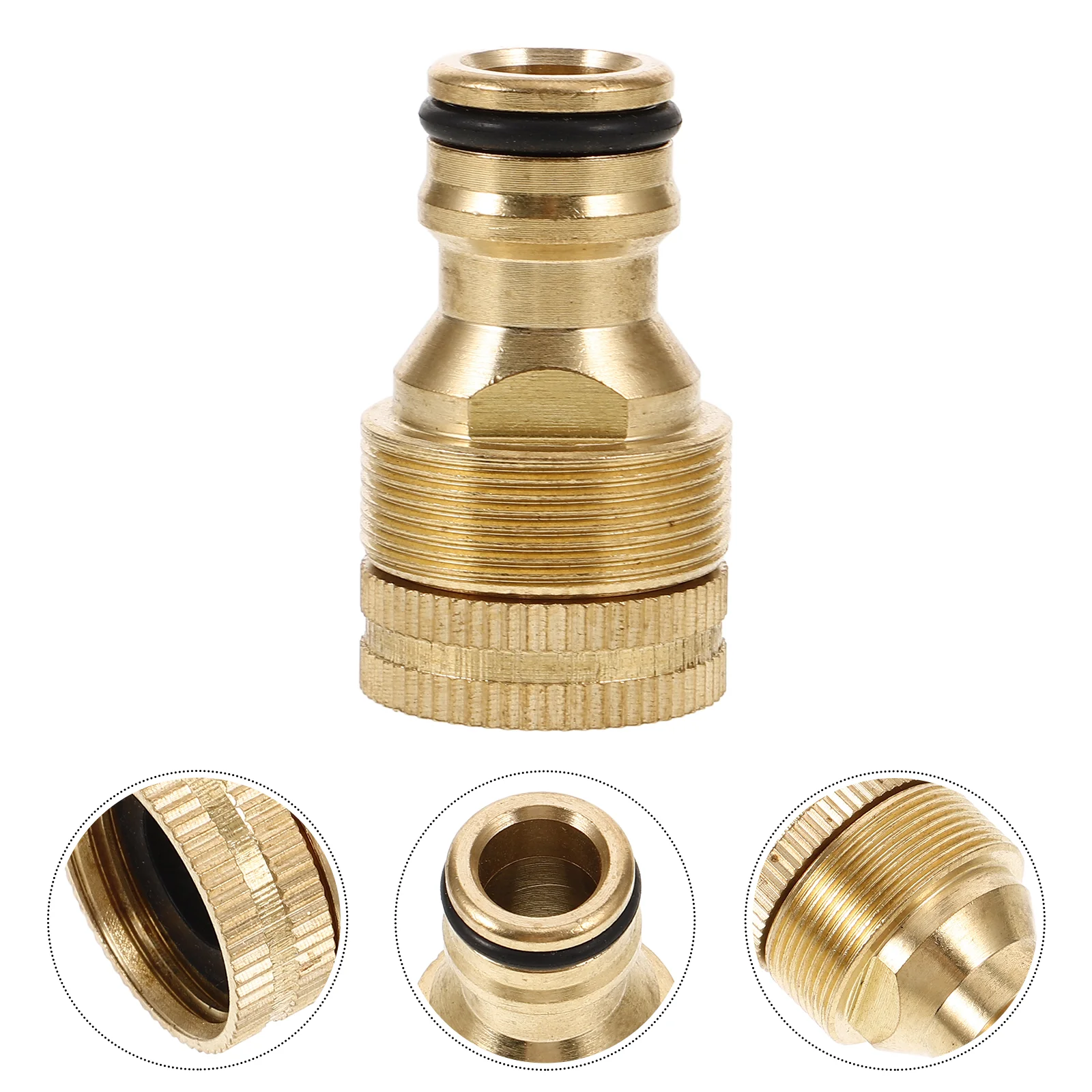 

Hose Pipe Connector Water Accessories Copper Joint Fittings Golden Faucet Adapter