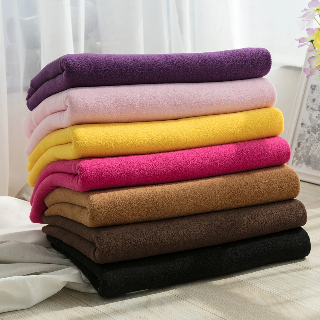 50x45cm High-quality Thickening Solid Color Polar Fleece Fabric For Jackets, Sweaters,  Lining Handmade DIY Dolls Fabric TJ0383