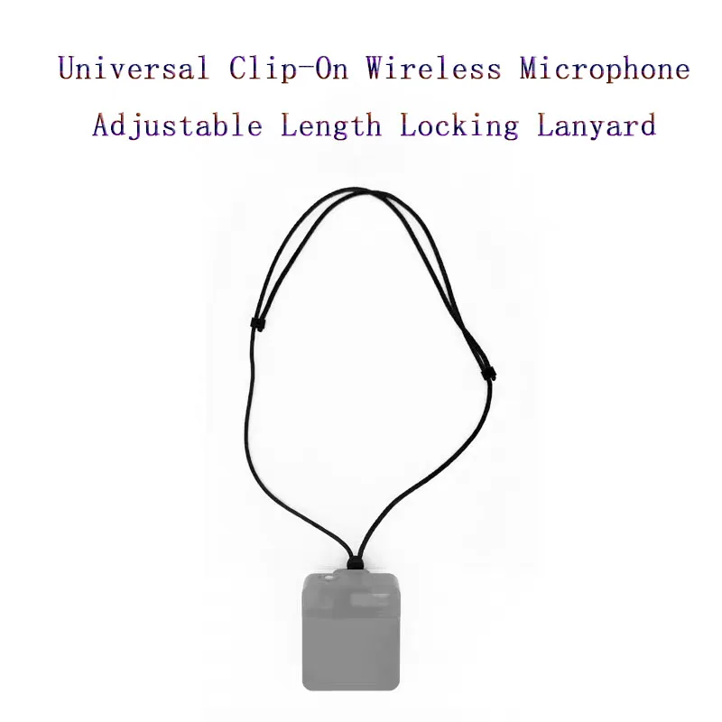 مشبك تثبيت Lavalier المغناطيسي PyroGraphy مشبك عالمي قابل للتعديل طول قفل الحبل لجهاز إرسال الميكروفون اللاسلكي