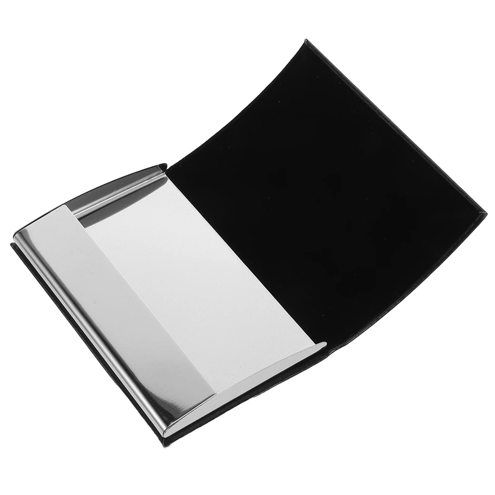 Business Card Holder Metal PU Cover Large Capacity Stylish Design Trade Show Souvenirs Card Case ganizer Desk