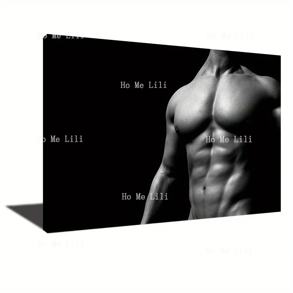 Male Body Muscles Human Health Fitness Canvas Wall Art For Bedroom Living Room Home Office Decor