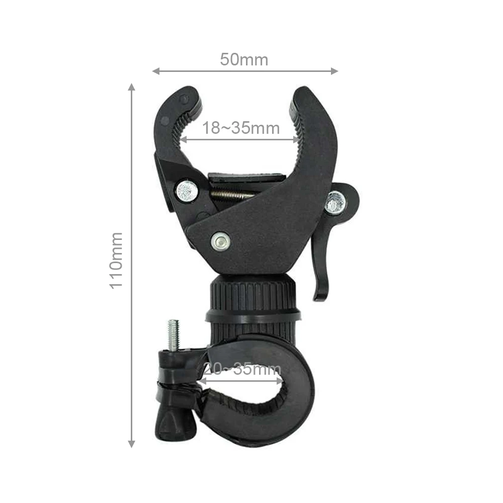 Abrazadera de montaje para linterna Led de bicicleta, soporte Universal giratorio de 360 grados para manillar de bicicleta, Clips para linterna, accesorios de ciclismo