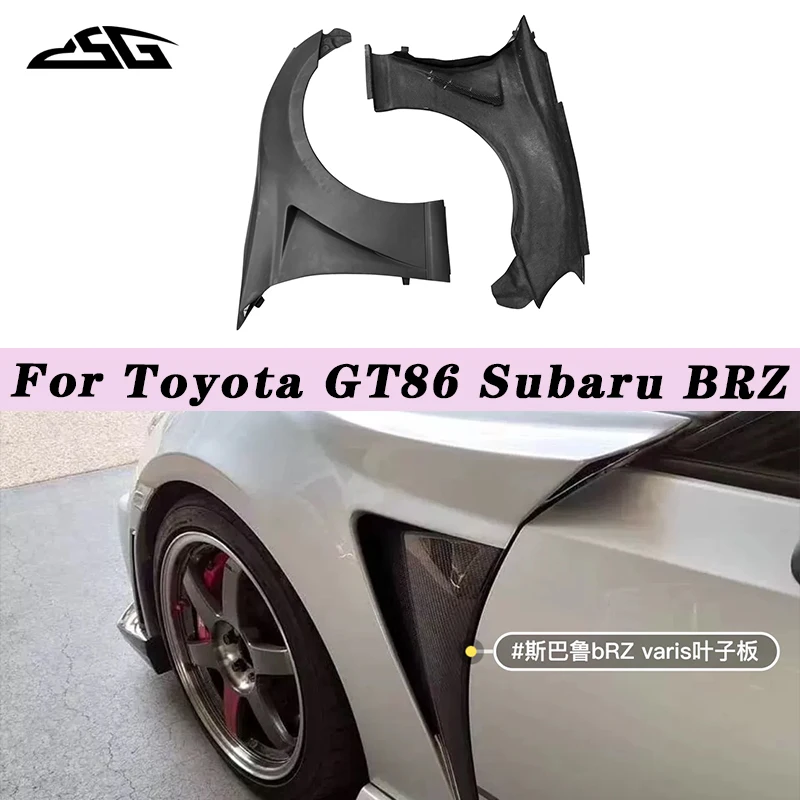 

Carbon Fiber Side Fenders Air Vent Aprons Trim For Toyota GT86 Subaru BRZ Mudgurd Splitter Cover Body Kit Car Accessories