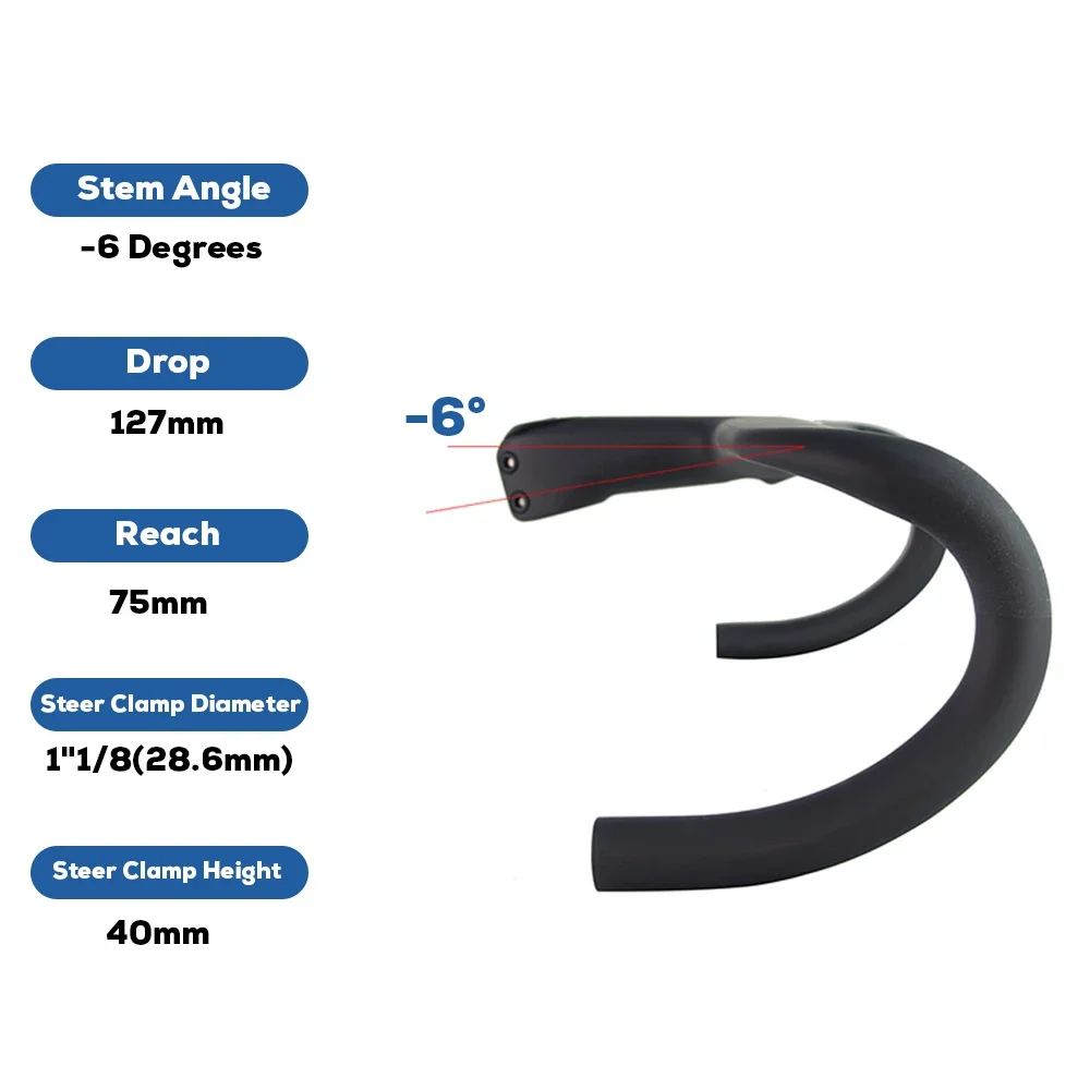 T1000 Suitable for Tarmac Sl7/Sl8 Frame Full Carbon Road Cycling Handlebar Internal Road Integrated Handlebar Include SL7 Adapte