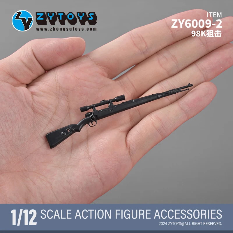 ZYTOYS 1/12 Scale Weapon Model M1928 98K Rifle Bren MK43 AK74M MK13 M200 M82A1 Snipe for 6inch Action Figure Mobile Suit Girl