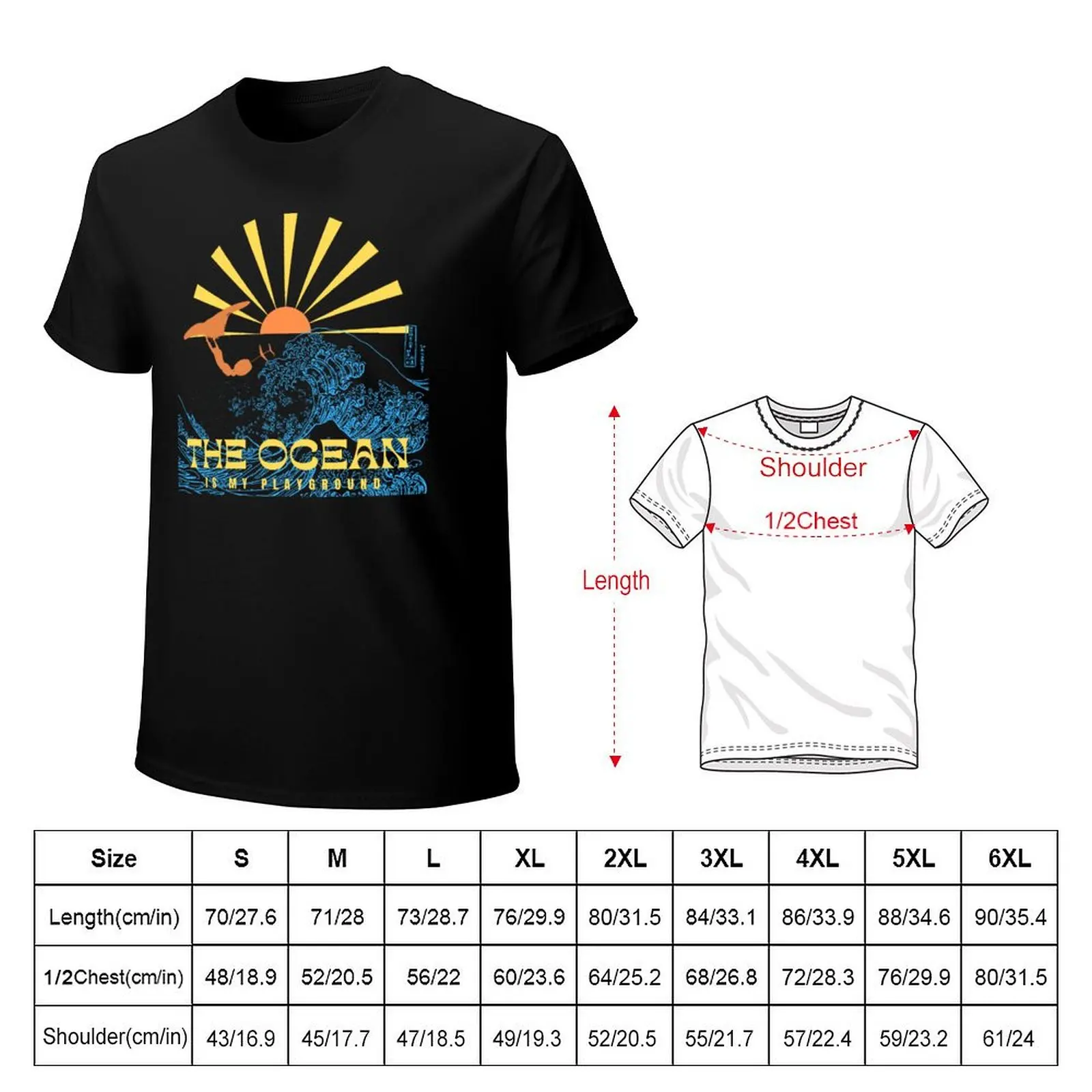 Wing Surf |Wing Foiling The Ocean Is My Playground Wingfoil Gift for wing surfers | T-Shirt Essential Solid Color T-Shirt
