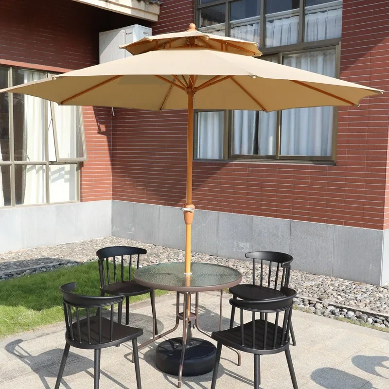 Outdoor Sunshade Umbrella Courtyard Outdoor Sun Large Advertising