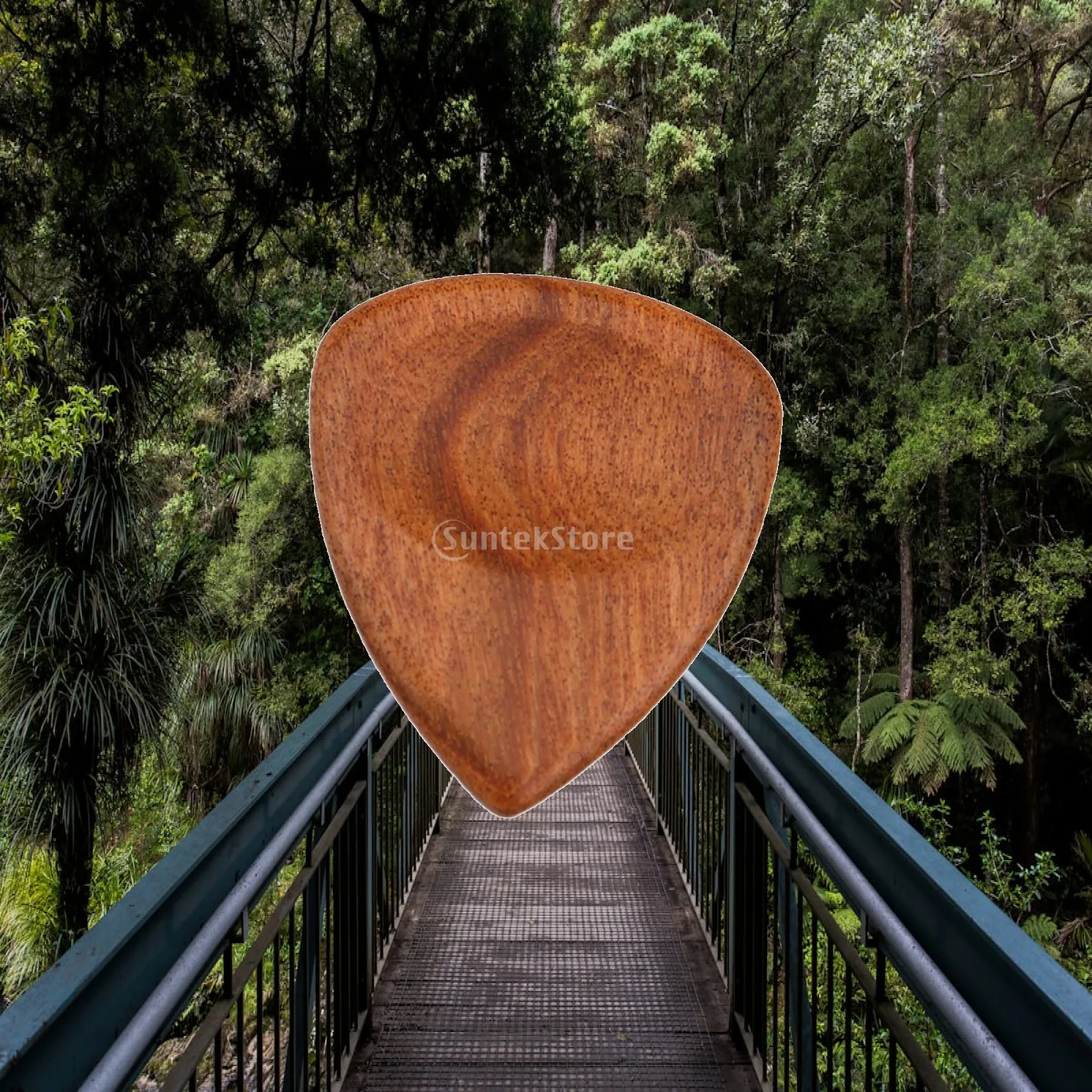 Handmade Heart Shape Wooden Pick Personalized Guitar Plectrum for Bass Acoustic Electric Musical Accessories