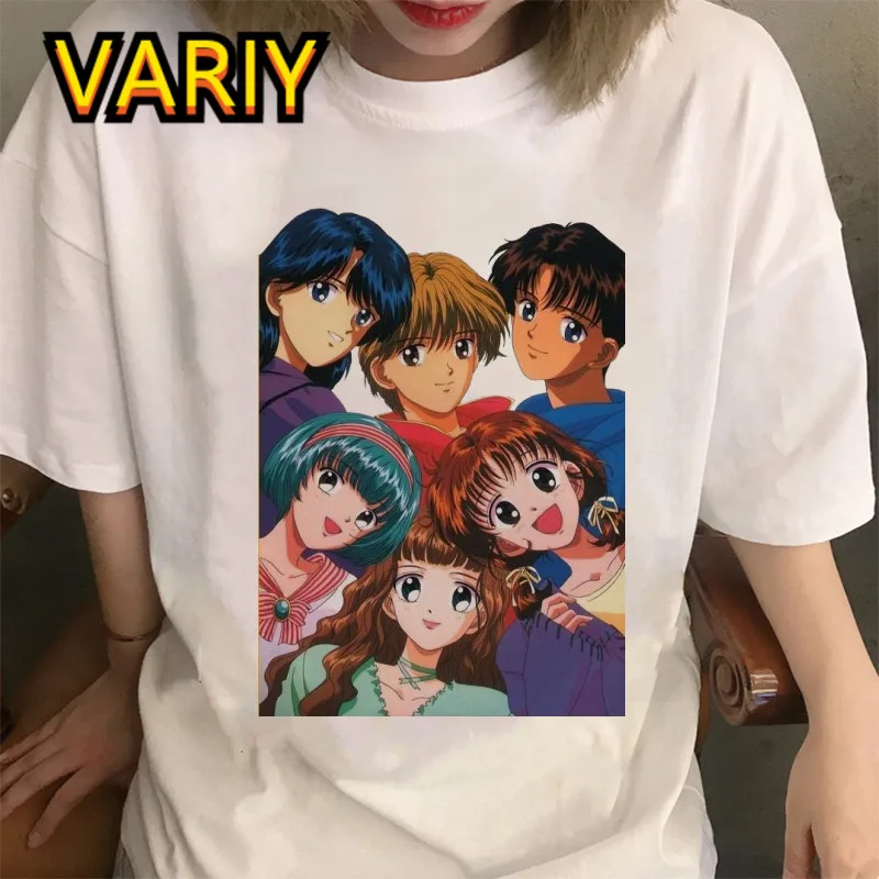 T-Shirt Cartoon Graphic Tshirt Marmalade Boy Tee Oversize Women T-Shirts Manga Short Sleeves Japanese Anime Streetwear